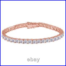 15 Cttw Round Cubic Zirconia Polar Star Tennis Bracelet 14K Rose Gold Plated