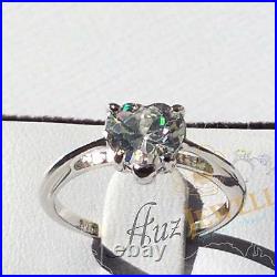 2ct Heart Shape Cubic Zirconia Real 925 Sterling Silver Engagement Ring Sz 4-11