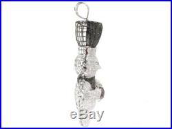 3.75 Long Dough Boy Customized 925 Sterling Silver Cubic Zirconia Pendent