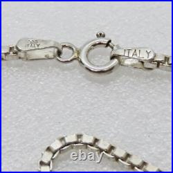 30 Sterling Silver Cubic Zirconia Bright Cut Filigree Cross Necklace