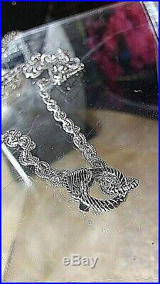34' In Sterling Silver Cubic Zirconia Link Necklace By Judith Ripka
