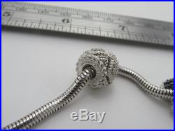 7.5 Judith Ripka Charm Bracelet Sterling Cubic Zirconia Pearl Gemstone Slide CZ