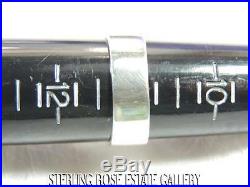 8mm DIAMONIQUE CUBIC ZIRCONIA Sterling Silver 925 Estate ENGAGEMENT RING size 11