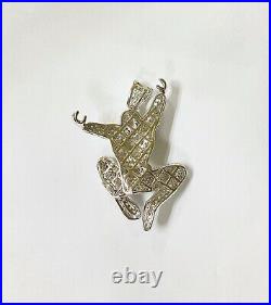 925 Silver Spider-Man Pendant with Cubic Zirconia HEAVY
