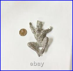 925 Silver Spider-Man Pendant with Cubic Zirconia HEAVY