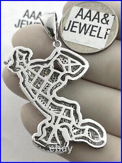 925 Solid Sterling Silver Cubic Zirconia Popeye The Sailor Pendant