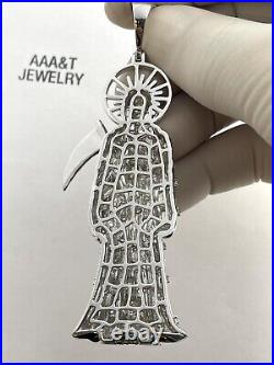 925 Solid Sterling Silver Cubic Zirconia Saint Meurte Pendant