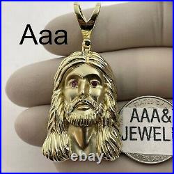 925 Solid Sterling silver Cubic Zirconia Jesus Pendant