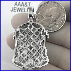 925 Solid Sterling silver Cubic Zirconia Jesus Pendant