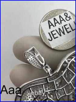925 Solid Sterling silver Cubic Zirconia LION Pendant