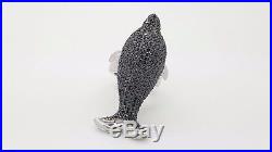 925 Sterling Silver Black Cubic Zirconia Cz Large Big Dolphin Fish Cocktail Ring