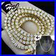 925 Sterling Silver Cubic Zirconia 24x4mm Gold Plated 1 Row Tennis Necklaceg10