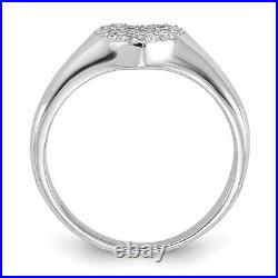 925 Sterling Silver Cubic Zirconia CZ Heart Ring