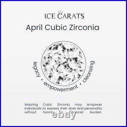 925 Sterling Silver Cubic Zirconia CZ Hinged Hoop Earrings