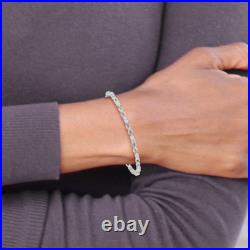 925 Sterling Silver Cubic Zirconia CZ Infinity Bracelet