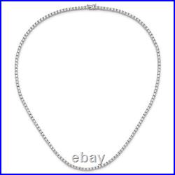 925 Sterling Silver Cubic Zirconia CZ Tennis Chain Necklace