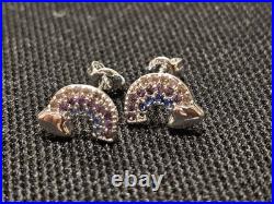 925 Sterling Silver Cubic Zirconia Earrings (8 Different Peices) 8 Peice Set