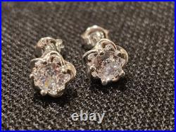 925 Sterling Silver Cubic Zirconia Earrings (8 Different Peices) 8 Peice Set