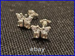 925 Sterling Silver Cubic Zirconia Earrings (8 Different Peices) 8 Peice Set