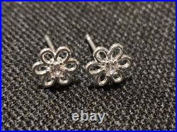 925 Sterling Silver Cubic Zirconia Earrings (8 Different Peices) 8 Peice Set