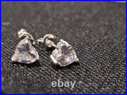 925 Sterling Silver Cubic Zirconia Earrings (8 Different Peices) 8 Peice Set