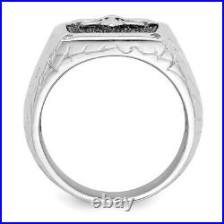 925 Sterling Silver Cubic Zirconia Engagement Ring for Mens Gift 11.25g Size-11