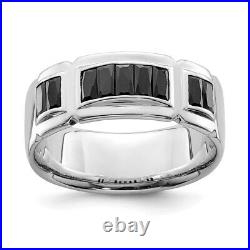 925 Sterling Silver Cubic Zirconia Engagement Ring for Mens Gift 6.57g Size-11