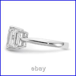 925 Sterling Silver Cubic Zirconia Engagement Ring for Womens 2.53g Size-7
