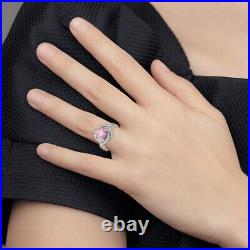 925 Sterling Silver Cubic Zirconia Engagement Ring for Womens 3.89g Size-7