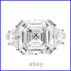 925 Sterling Silver Cubic Zirconia Engagement Ring for Womens 4.46g Size-8