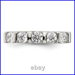 925 Sterling Silver Cubic Zirconia Engagement Ring for Womens 4.5g Size-8