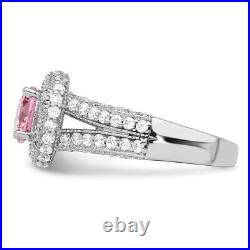 925 Sterling Silver Cubic Zirconia Engagement Ring for Womens 5.35g