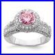 925 Sterling Silver Cubic Zirconia Engagement Ring for Womens 5.35g Size-7