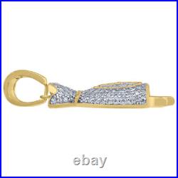 925 Sterling Silver Cubic Zirconia Gambling Money Bag Dripping Charm Pendant