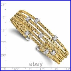 925 Sterling Silver Cubic Zirconia Link Chain Bracelet for Womens 20.8g