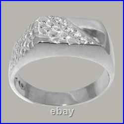 925 Sterling Silver Cubic Zirconia Mens band Ring Sizes N to Z