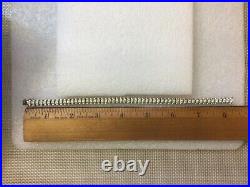925 Sterling Silver Cubic Zirconia Tennis Bracelet 8 1/4 6mm Wide