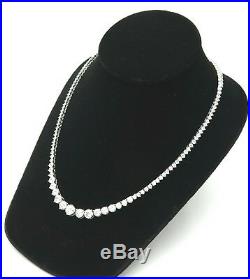925 Sterling Silver Cubic Zirconia Tennis Necklace Chain 18