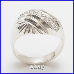 925 Sterling Silver Cubic Zirconia Womens Band Ring Sizes J to Z