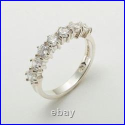 925 Sterling Silver Cubic Zirconia Womens Eternity Ring Sizes 4 to 12
