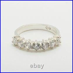 925 Sterling Silver Cubic Zirconia Womens Eternity Ring Sizes 4 to 12