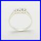 925 Sterling Silver Cubic Zirconia Womens Trilogy Ring Sizes 4 to 12