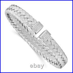 925 Sterling Silver Link Chain Bracelet for Womens L-6.5'' W-9.5mm 16.43g