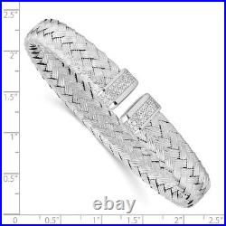 925 Sterling Silver Link Chain Bracelet for Womens L-6.5'' W-9.5mm 16.43g