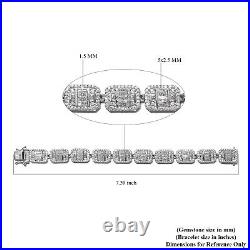 925 Sterling Silver Made with Finest Cubic Zirconia Bracelet Gift Ct 24.5