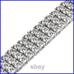 925 Sterling Silver Made with Finest Cubic Zirconia Bracelet Size 8 Ct 34.7