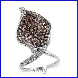 925 Sterling Silver Platinum Over Cubic Zirconia CZ Ring Jewelry Size 8 Ct 5