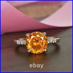 925 Sterling Silver Solitaire Ring Sphalerite Cubic Zirconia Size 7 Ct 5.2 Gifts