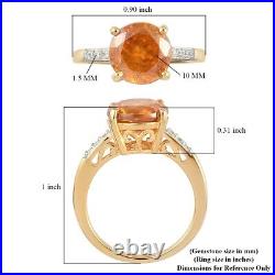 925 Sterling Silver Solitaire Ring Sphalerite Cubic Zirconia Size 7 Ct 5.2 Gifts