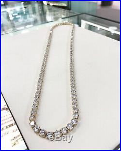 925 Sterling Silver Tennis Chain Gents FULL Cubic Zirconia Stones